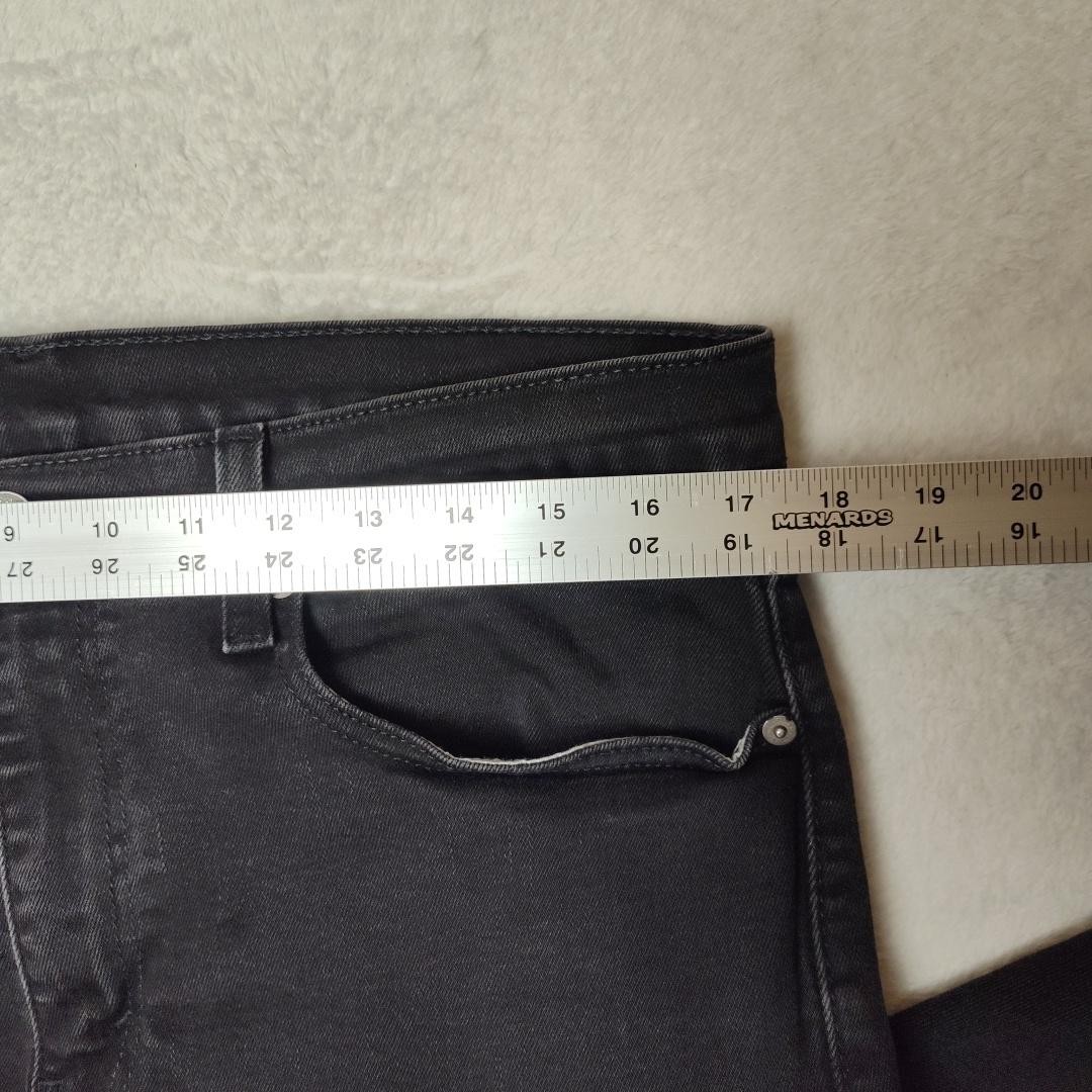 Levis 502 Jeans Mens 36×34 Black Tapered Regular Stretch Denim 5-Pocket School
