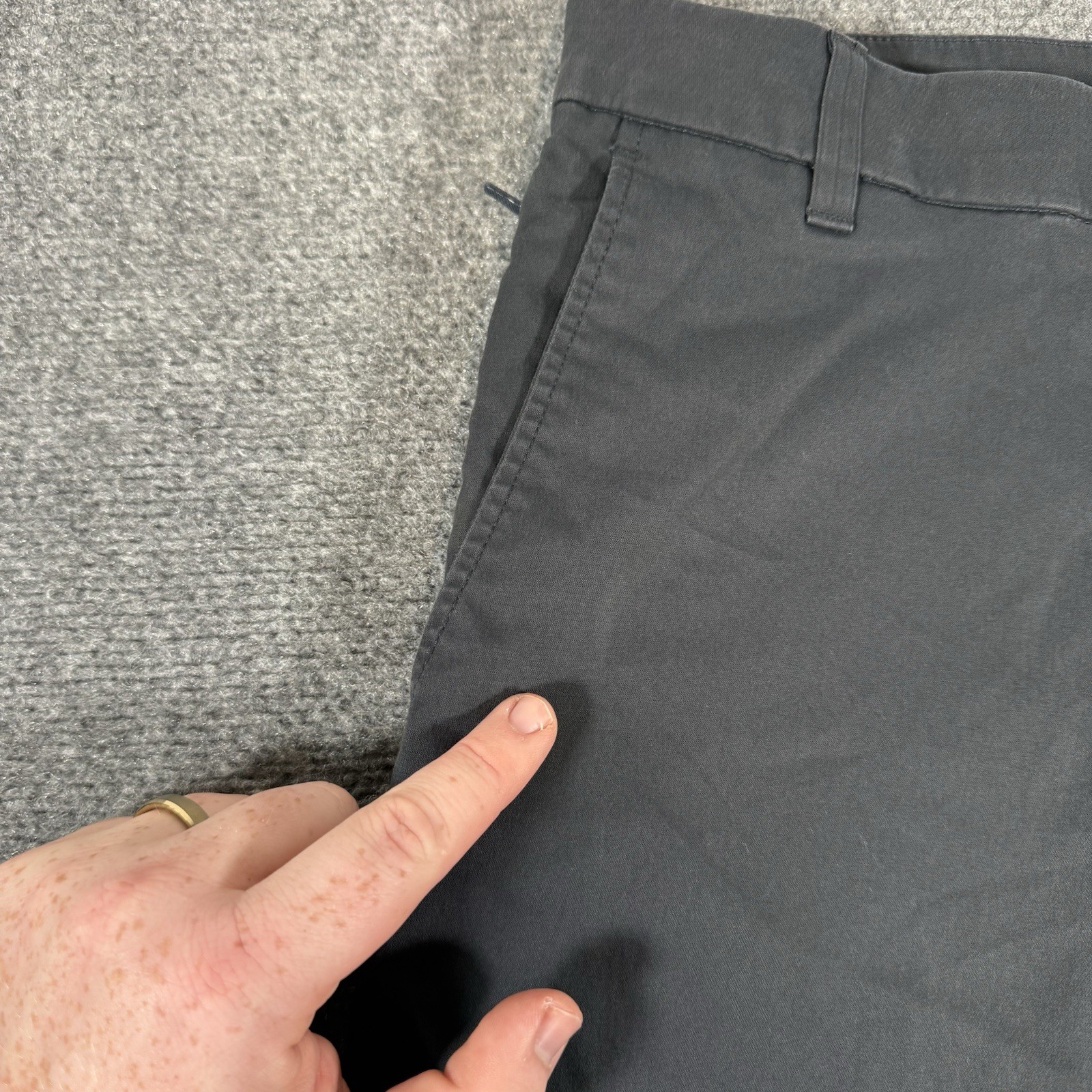 Birddogs Pants Mens 34×30 (Fits 32×29) Gray Performance Stretch Boomstick Golf
