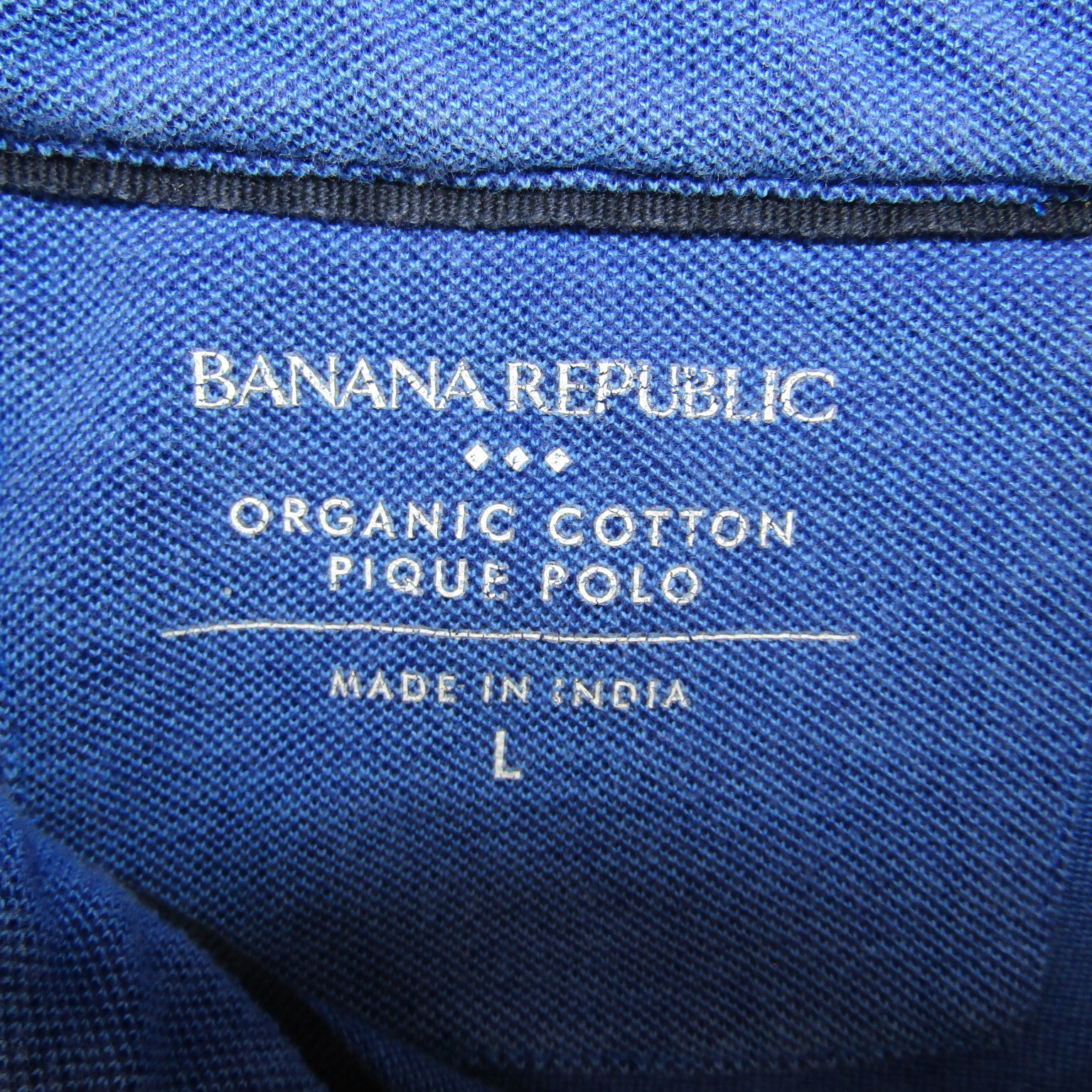 Banna Republic Blue Shirt Mens Large Short Sleeve Organic Cotton Casual Preppy