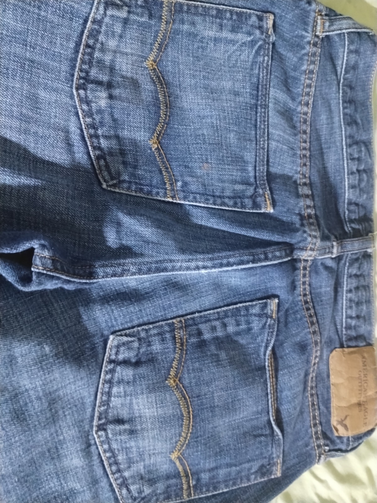 American Eagle Slim Straight Jeans Men’s 29×30 Blue Medium Wash 100% Cotton