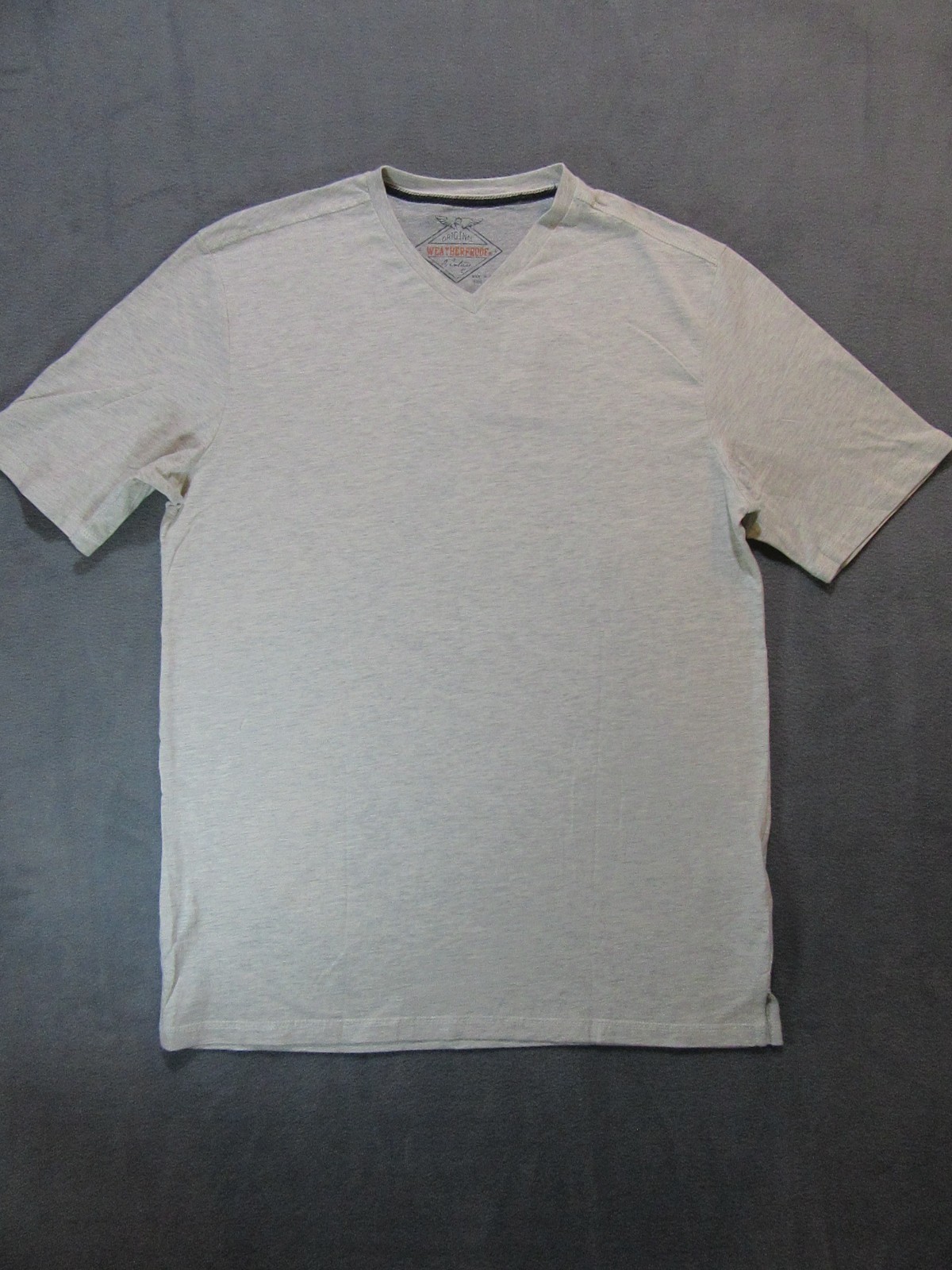 Weatherproof Grey T-Shirt; Size L; V neck; NWT (123)
