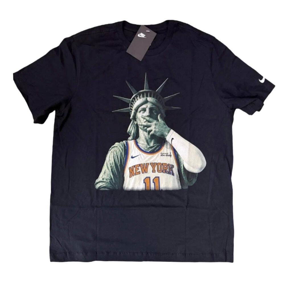 Nike New York Knicks Brunson Statue of Liberty Tee Black