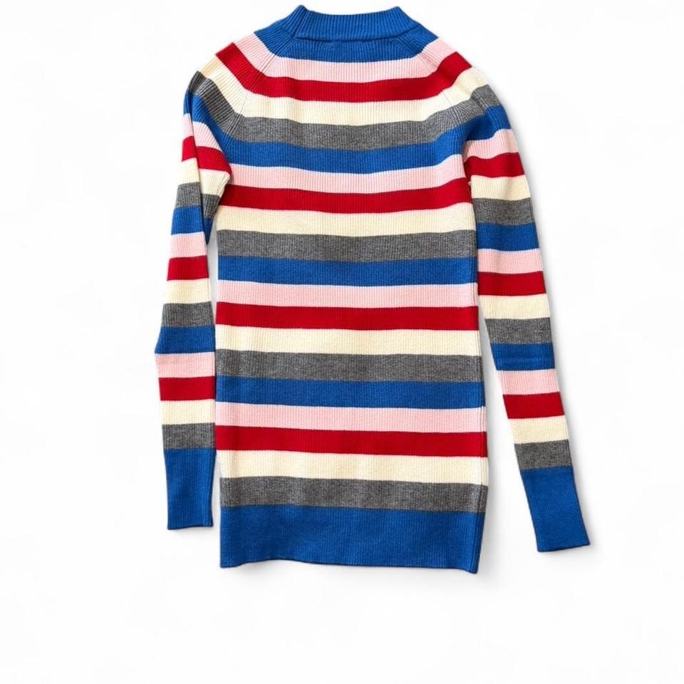Multicolored Striped Crewneck Sweater, Women’s Size S/M