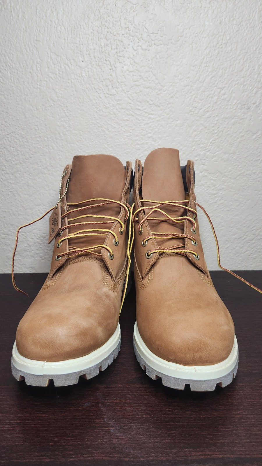 Timberland Waterproof Nubuck Lace-Up Ankle Boots Dark Wheat Brown Men’s 13