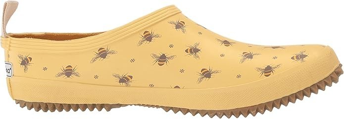 Chooka Women’s Buzzing Market Mule Waterproof Garden Clog Slip On Yellow Bees