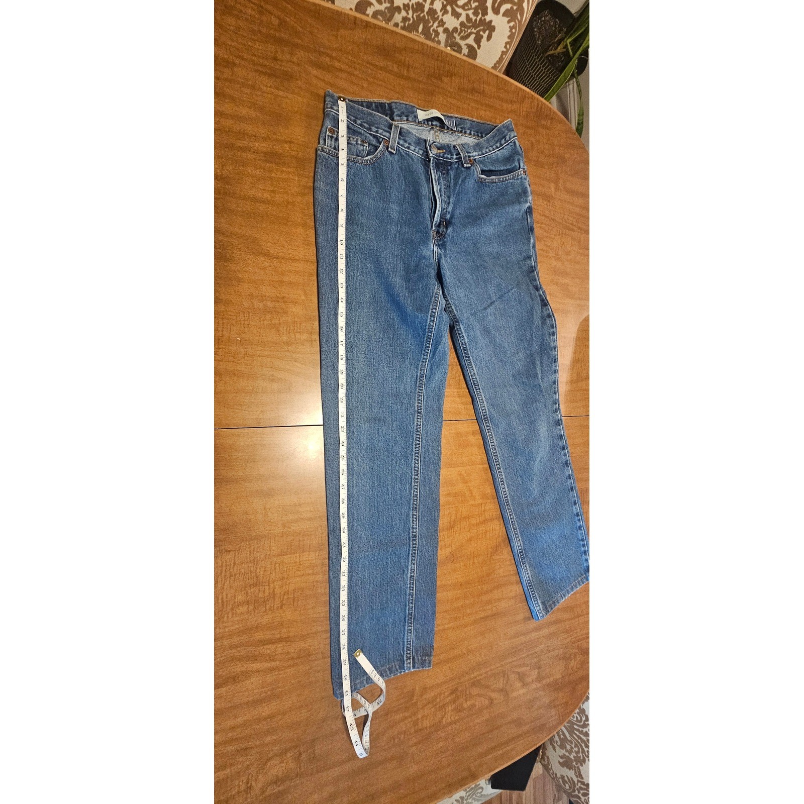 Men’s Gap Low Rise Jean Blue buttonfly Medium Wash Y2K straight leg 30×30 MJ1