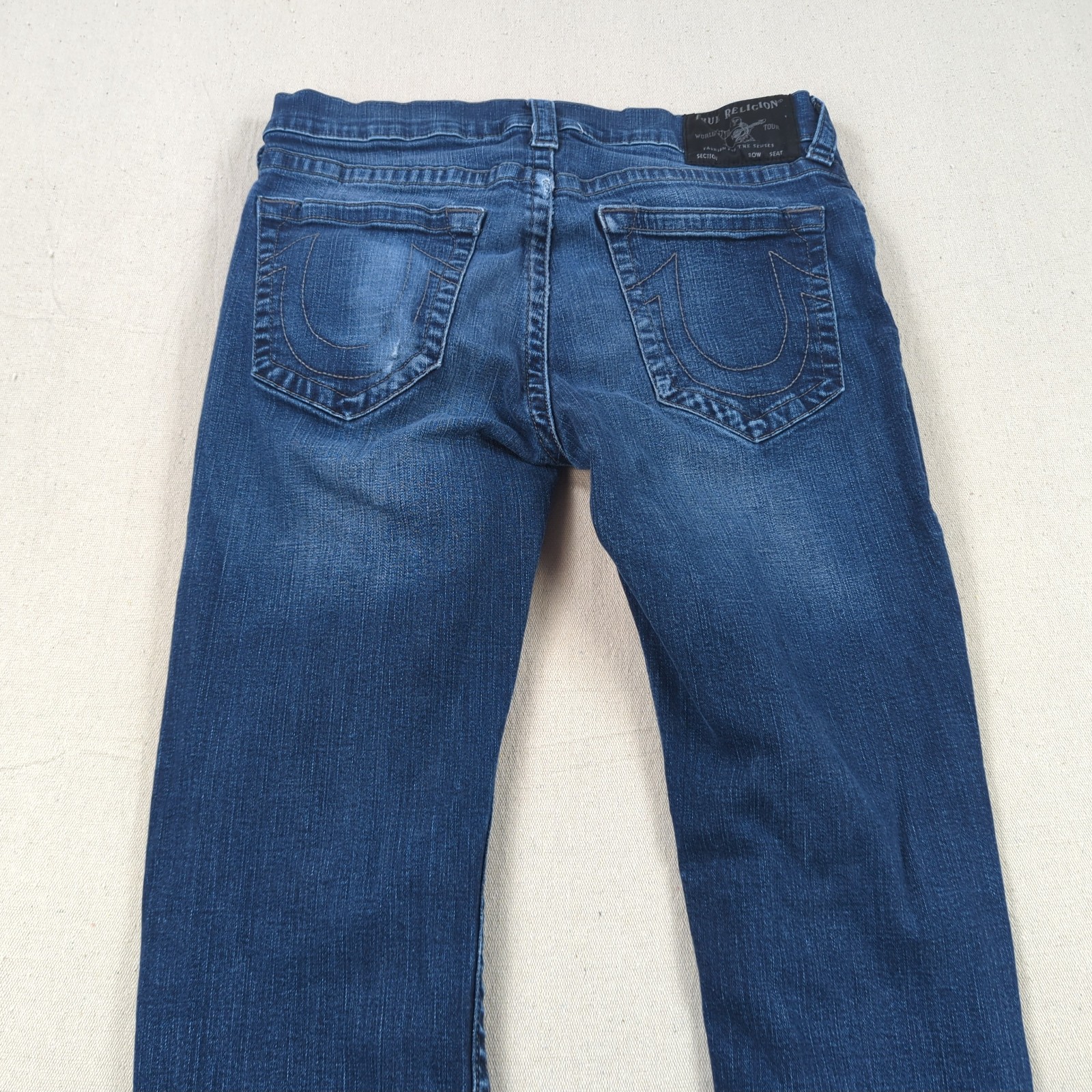 True Religion Jeans Mens 33×31 Blue Rocco Relaxed Skinny Stretch Casual Preppy