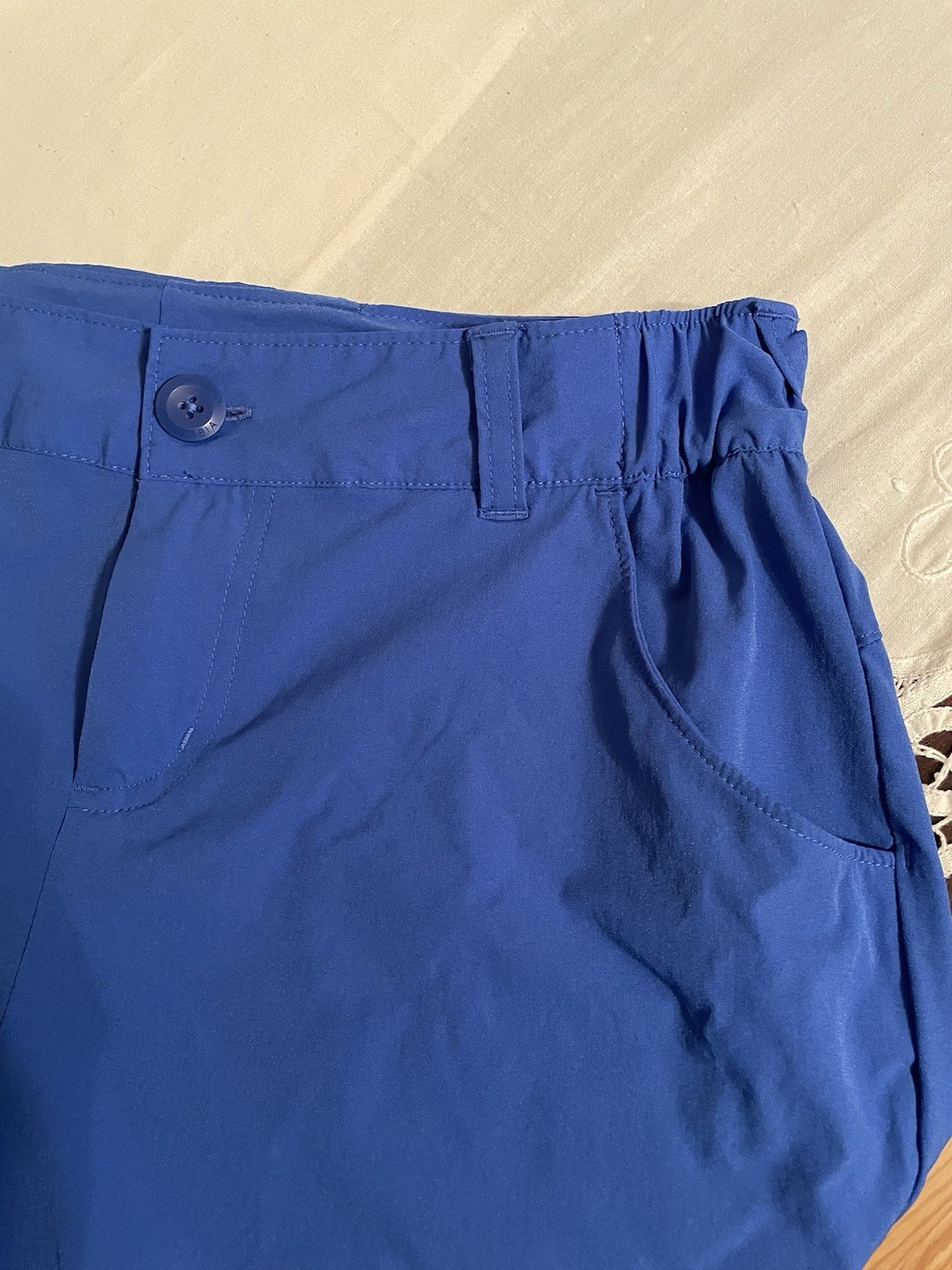Columbia PFG Shorts Women’s Sz 6 Blue Nylon Stretch Camp Hiking 5.5” Inseam NEW