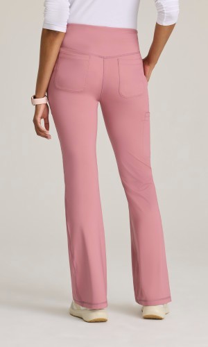 GREYS ANATOMY KNIT STRETCH SCRUB PANTS IN CANYON PINK IN ALL SIZES #GRSP684, NWT