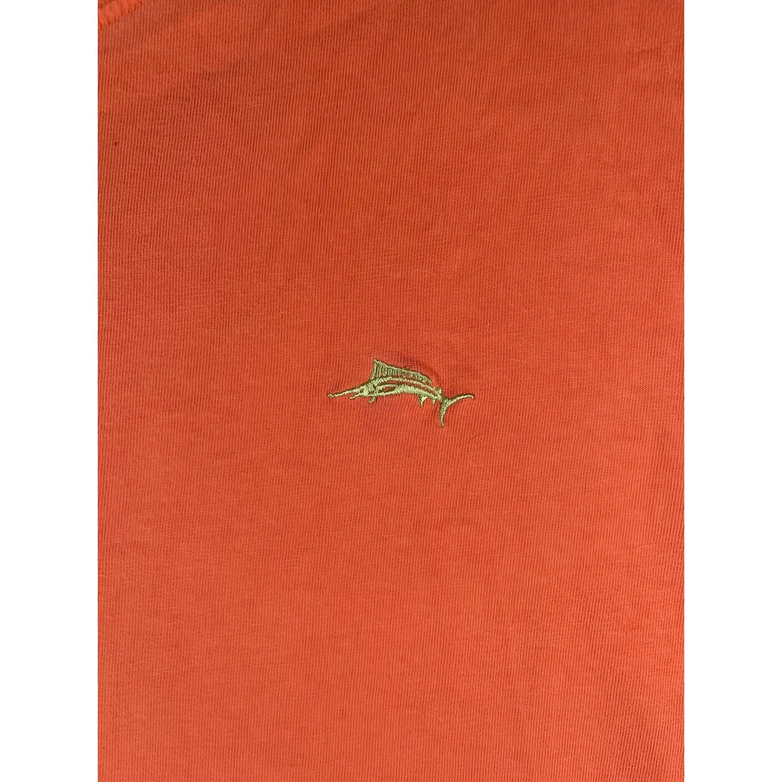 Joe Marlin Unwind Mens XXL T-Shirt Coral Orange Cotton Embroidered Logo Pinhole
