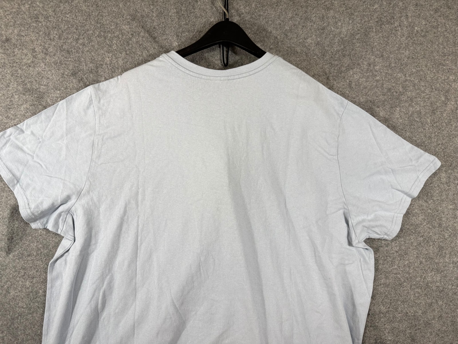 Eddie Bauer Henley T-Shirt Mens 2XL Light Blue Short Sleeve Quarter Button NWT