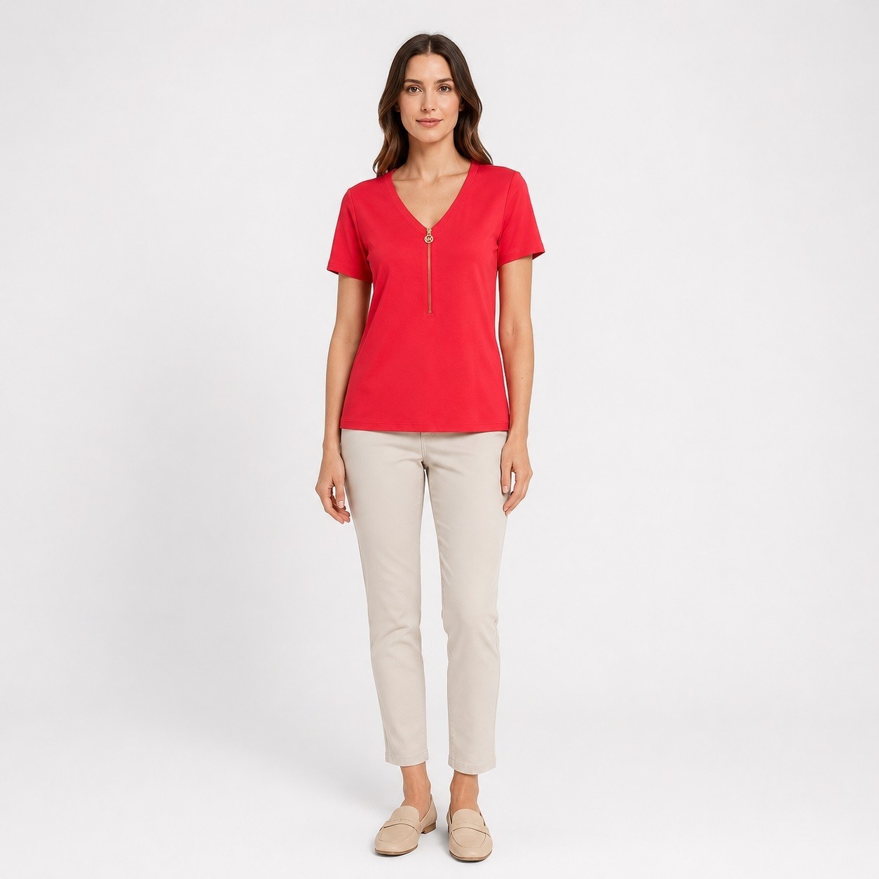 Michael Kors Sea Coral Short Sleeves Top