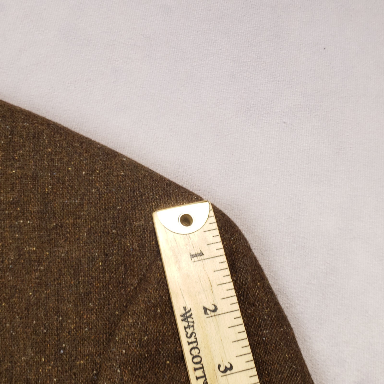 Kroon Sport Coat Mens 40R Wool Cotton Blend Brown Speckled 2 Btn Single Vented