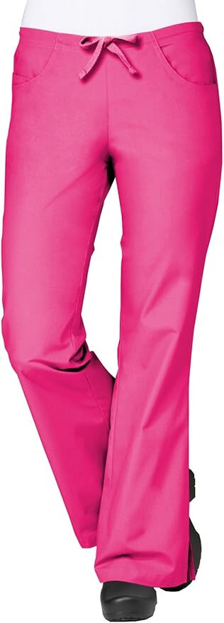 Maevn Core Women 9026 Flare Leg Scrub Pants Elastic Drawstring Back Size XXS-XXL