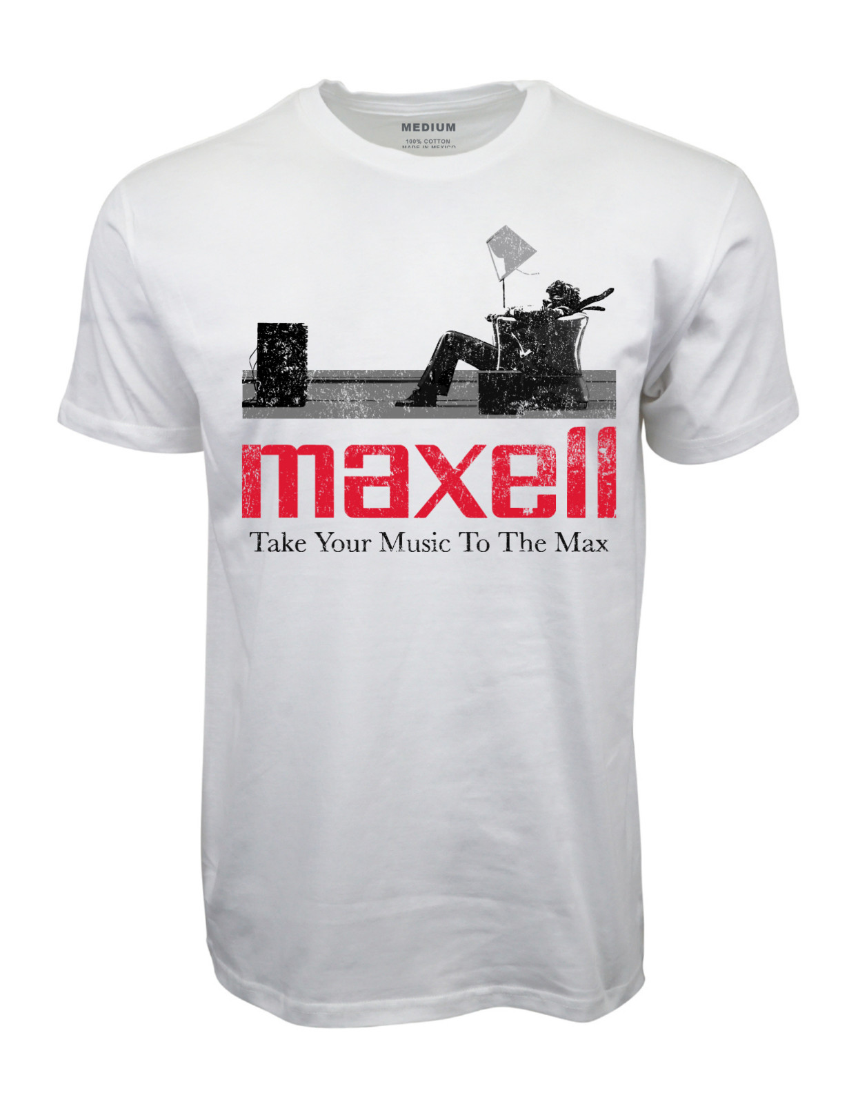 90s MAXELL TAKE YOUR MUSIC TO NEXT LEVEL T SHIRT