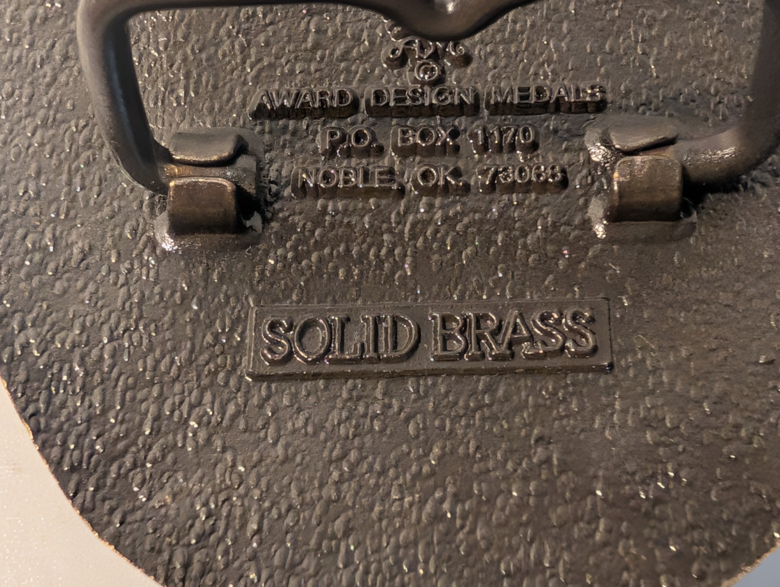 Award Design Medals Indiana Hoosier State Brass Belt Buckle 1st Edition.