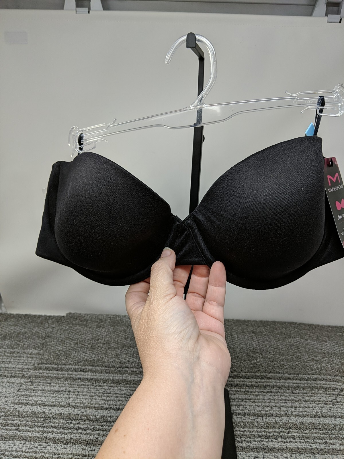 Maidenform 36C Comfort Devotion Strapless Bra Underwire Black 09405 XBK NWT