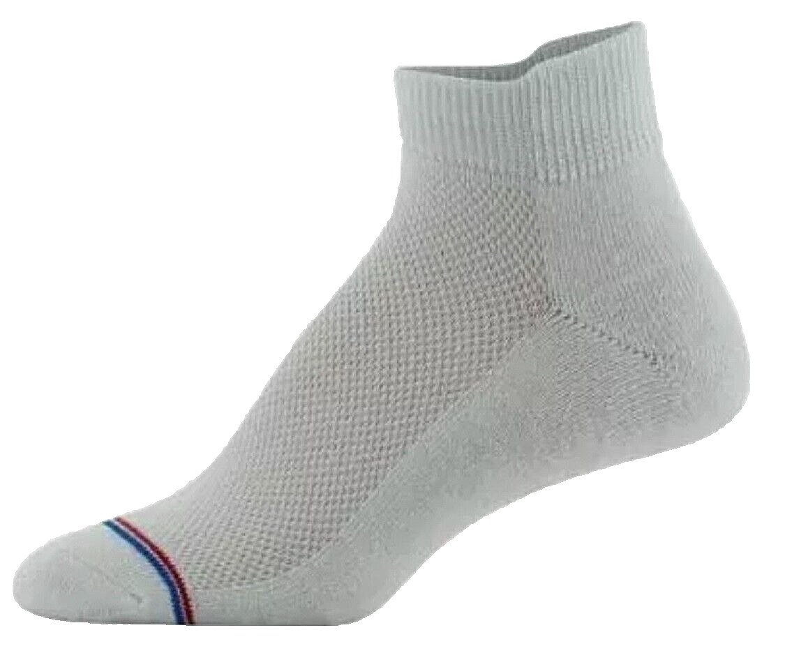 Womens 8 Pairs Medipeds Cushioned & Vented Non Binding Diabetic Low Cut Socks