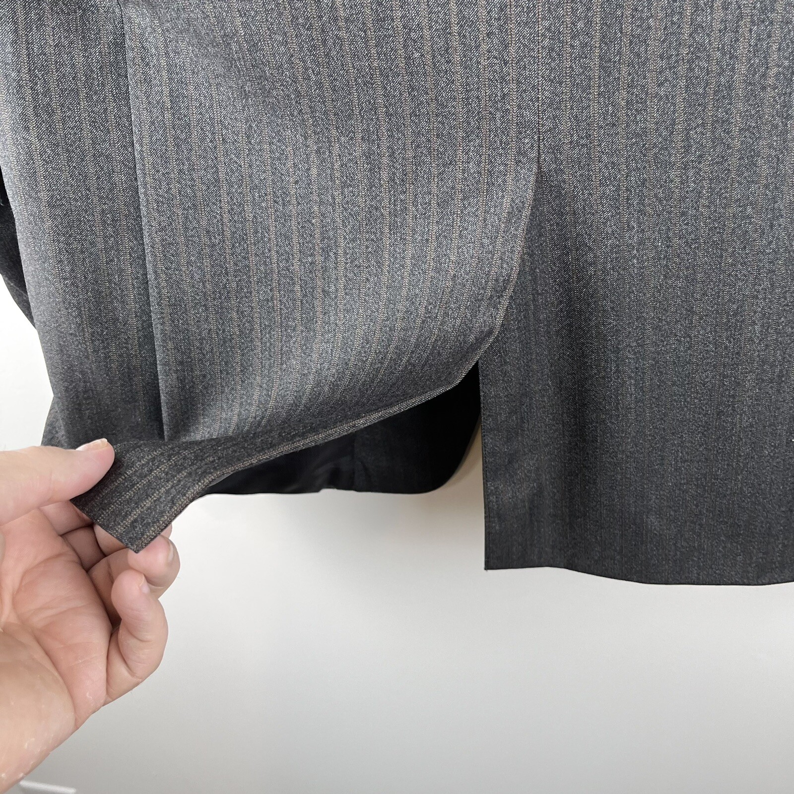 Loro Piana Cremieux Mens 42L Black Blazer Jacket 3 Button Front Single Vented