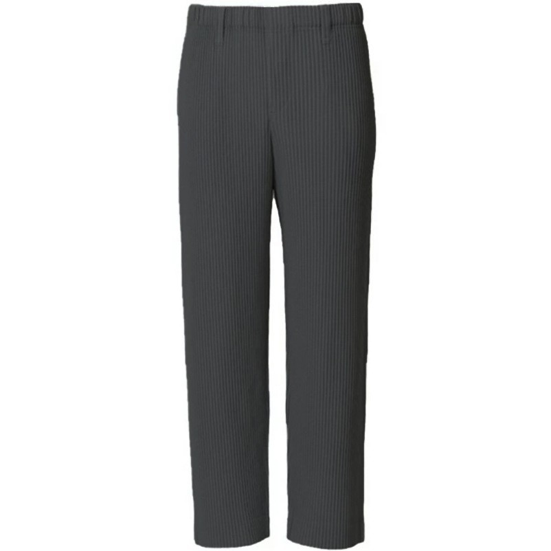 Homme Plisse ISSEY MIYAKE Straight Leg Black Casual Pants