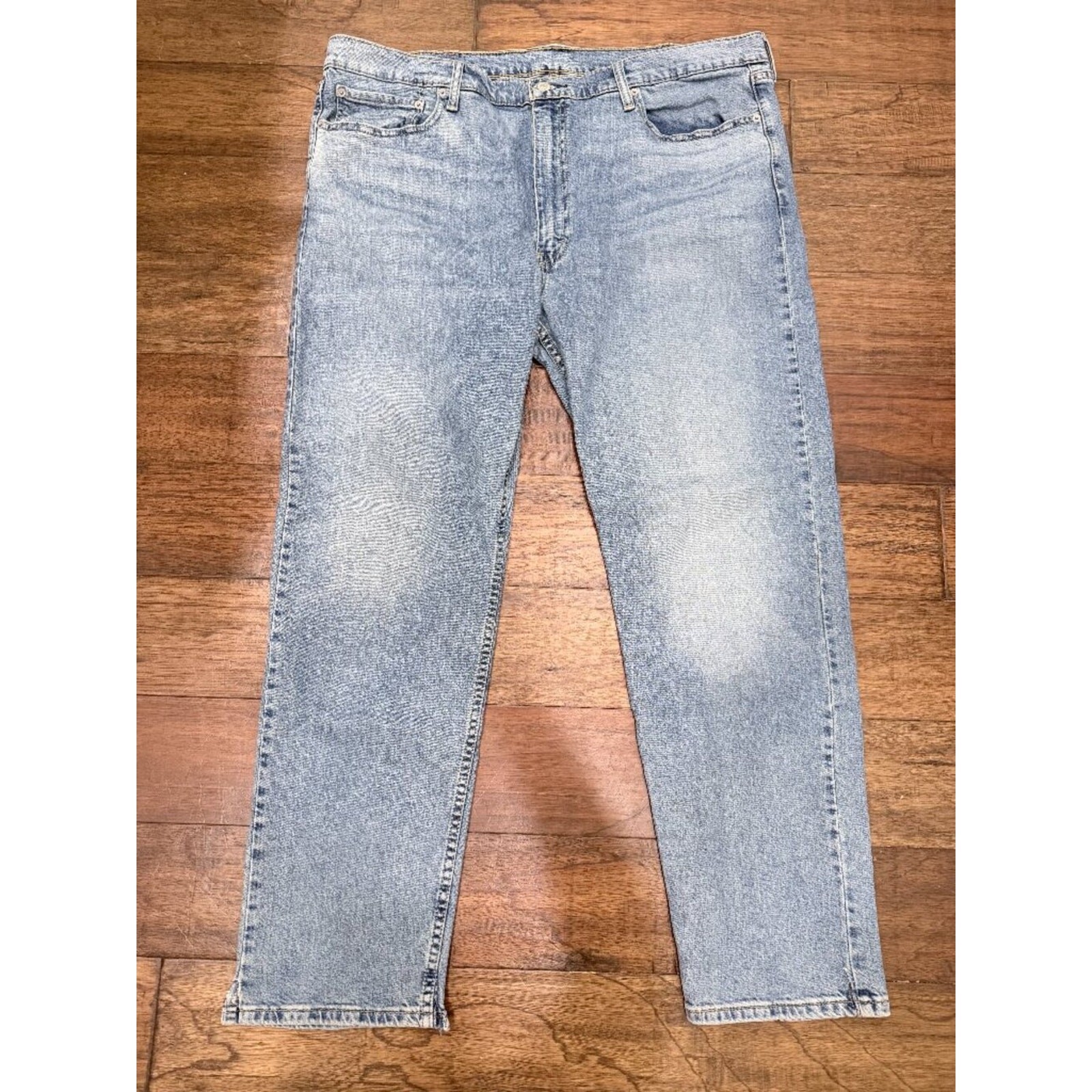 Levi’s 502 Taper Jeans Men’s W44 L34 Light Wash Stretch Denim Casual Classic Fit
