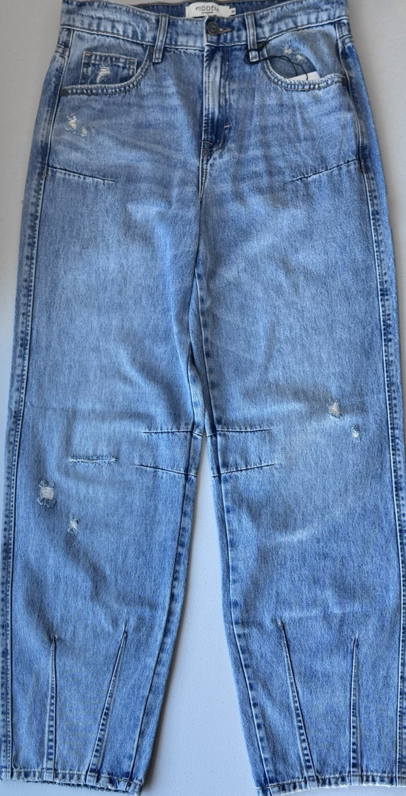NWT Hidden Los Angeles ALYX Baggy Barrel Jeans High Rise Distressed Womens 25