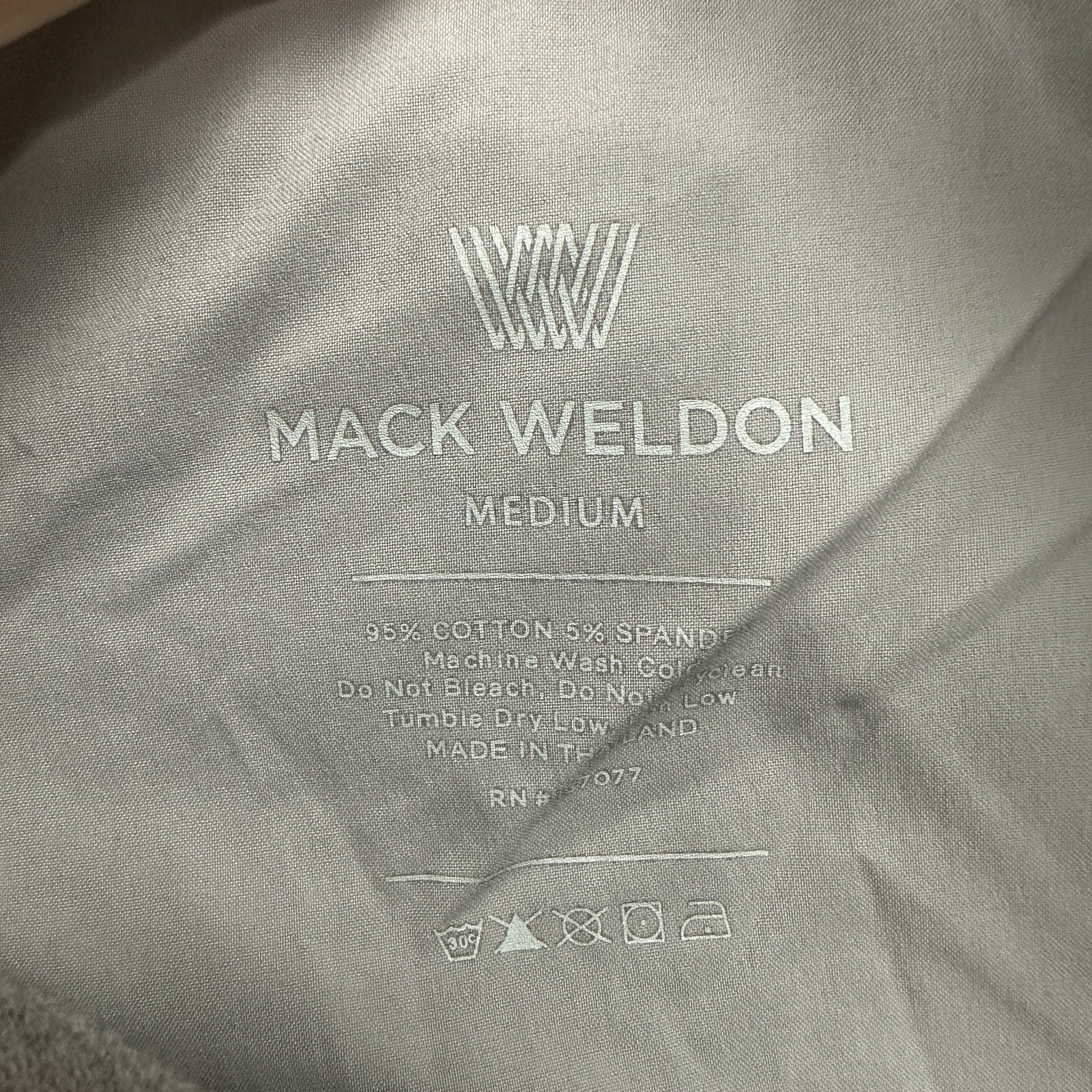 Mack Weldon Ace Sweatpants Mens Medium Grey Cotton Stretch Joggers Daily Wear