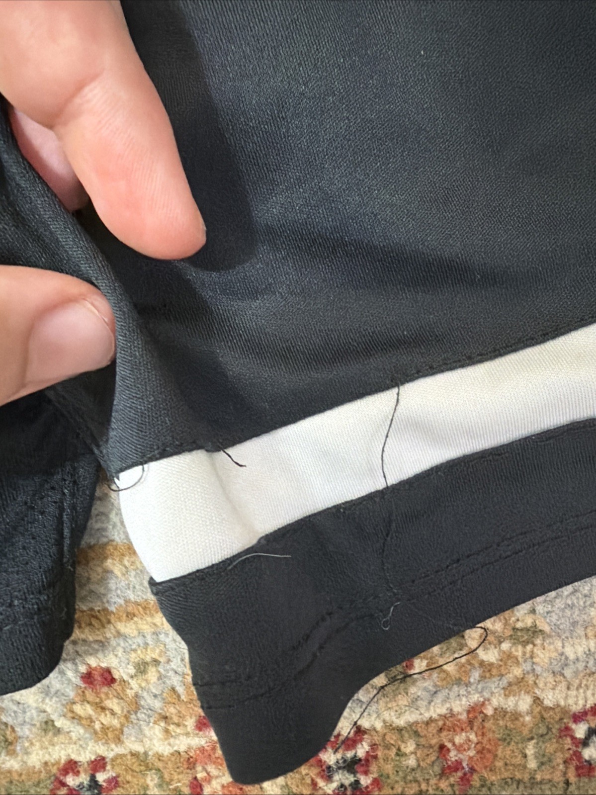 Nike Dri-FIT Men’s Medium Black Soccer Training Shorts White Swoosh 6″ Inseam