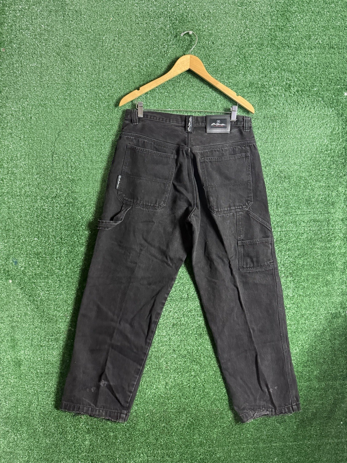 Men’s Vintage Kno Betta Blue Jeans Size 36×28 Loose Denim Baggy Y2K Black