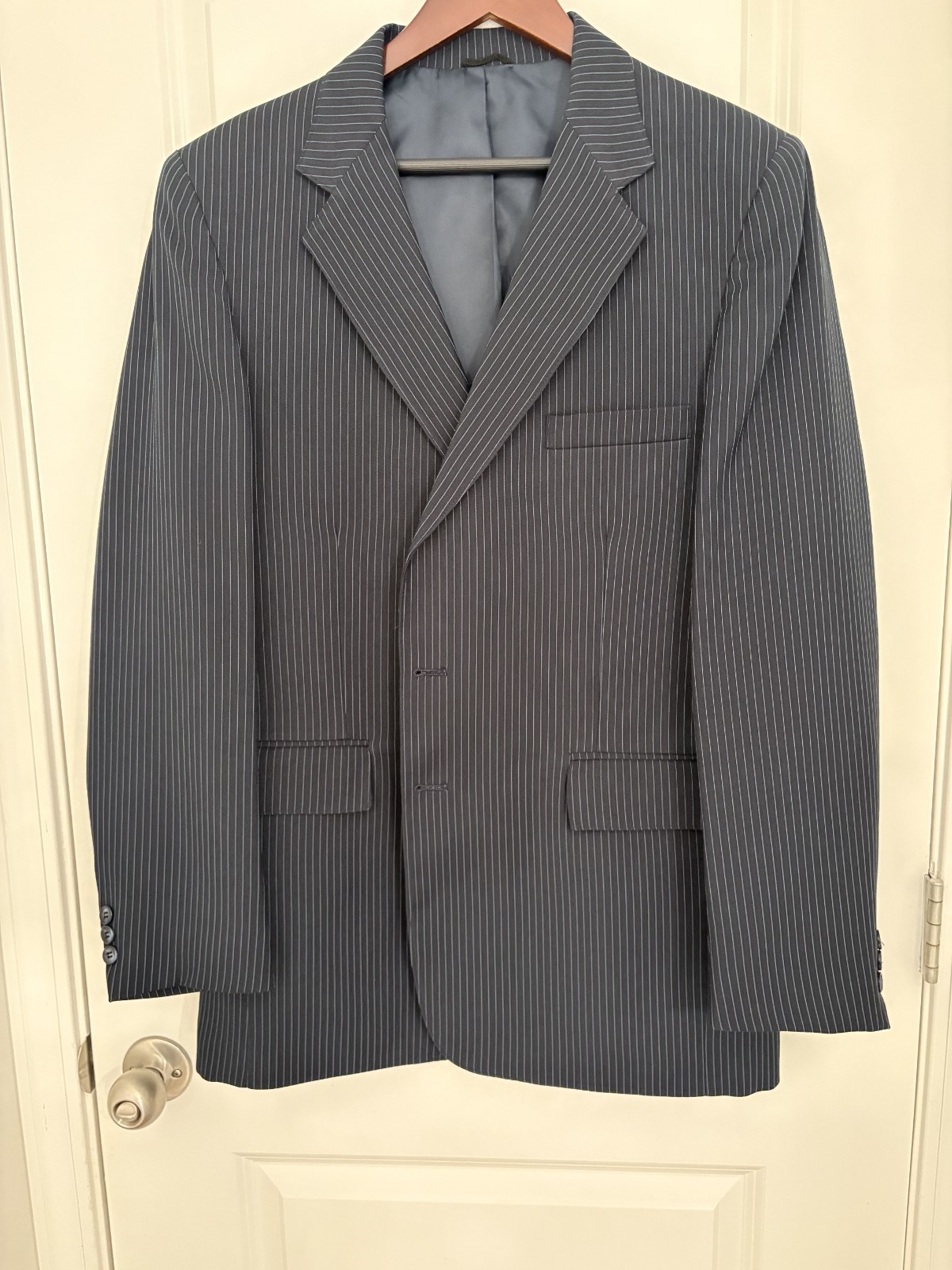Men’s Blazers/ Sports Coat – Aqua-Sure 43L Navy – Machine Washable Blazer!