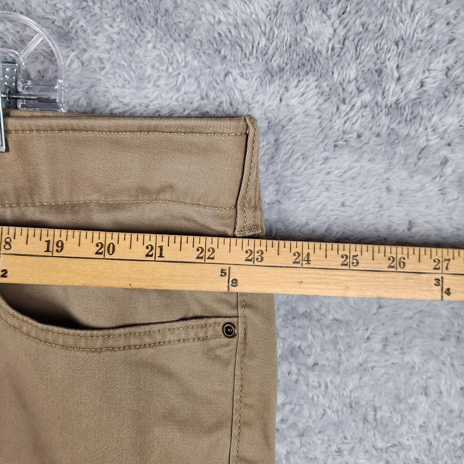 Lee Pants Mens 46×29 Beige Extreme Motion MVP Relaxed Fit Straight Leg Chino