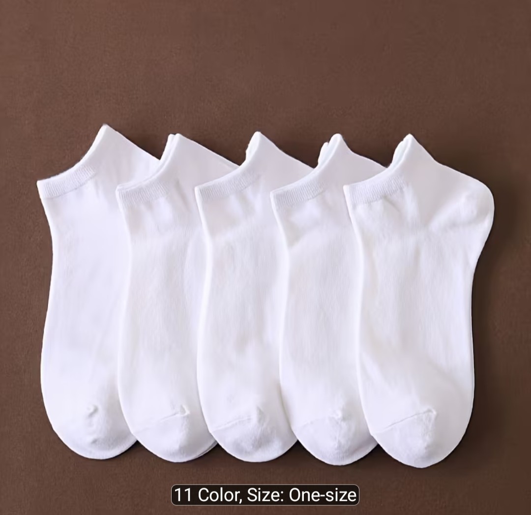 80 PAIRS SHORT MEN’S SOCKS BLACK AND WHITE SPORTS EASY SOLID COLOR LOW CUT