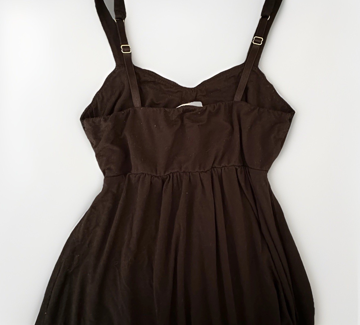 Vtg Lace Babydoll Tank Top Elena Gilbert XS Y2K Black Vampire Diaries