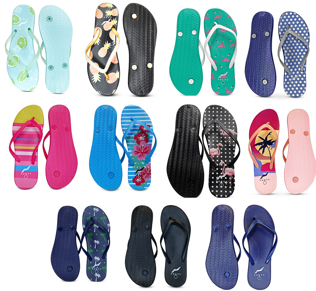 Norty Women’s Easy to Wear Casual EVA Flip Flop Sandal