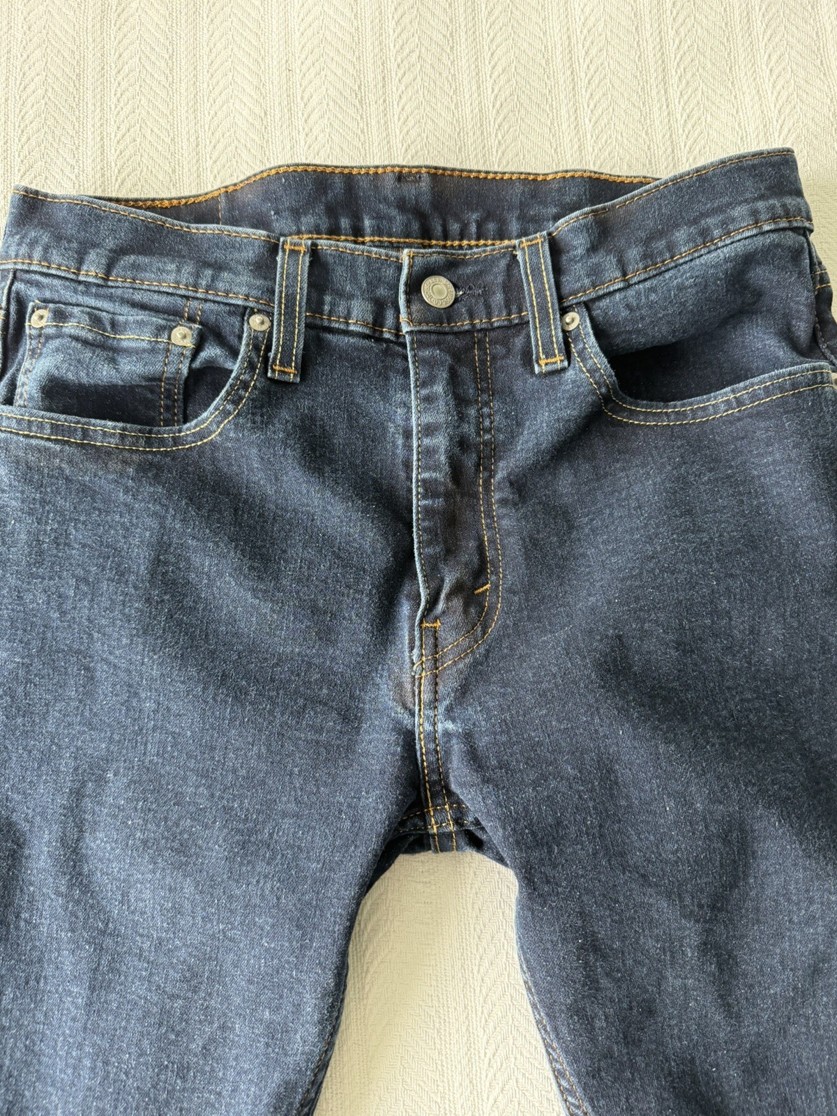 Levi’s 512 Slim Tapered Jeans Dark Blue 32×32 Cotton Blend Dark Wash Men’s