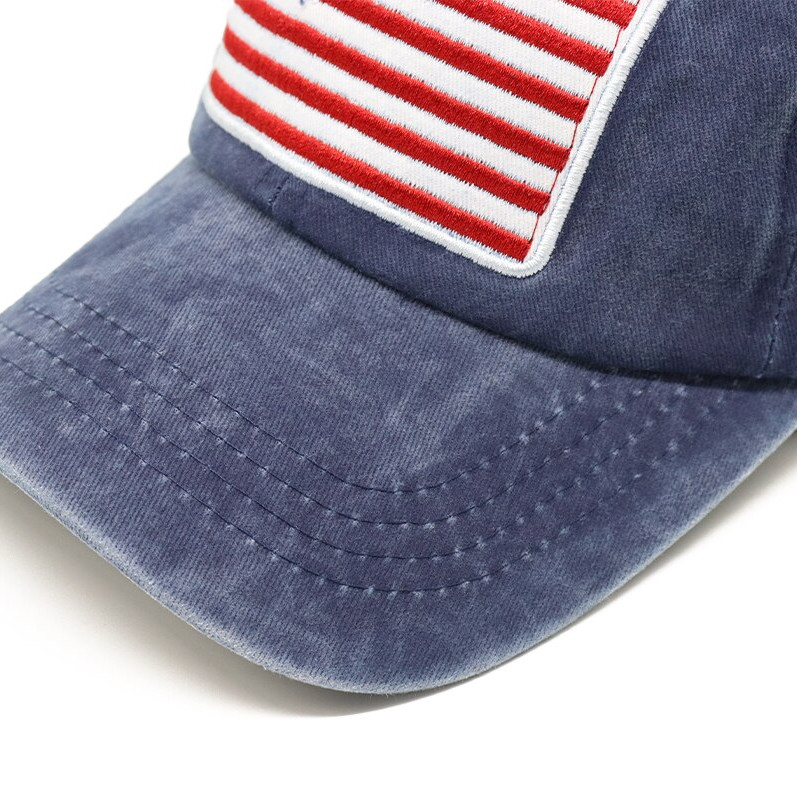 Blue American Flag USA Baseball Cap – Tactical Army Cotton Casual Hat