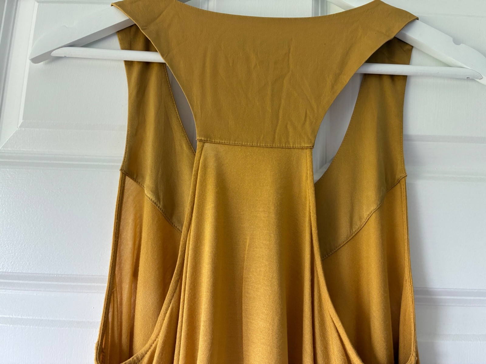 Ted Baker Mustard Yellow Modal Silk Trim Maxi Dress UK 14 Size 4 Oversized