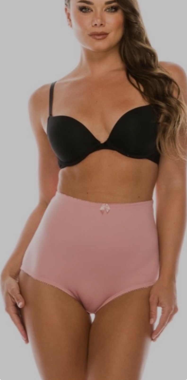 3 PC High Waist Brief Tummy Control Girdles Solid Shaper Panties 69061 S-2X GIFT