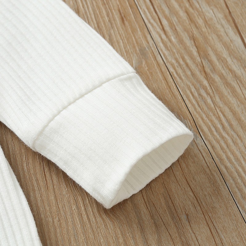 Newborn Baby Boy Girl Garment Cotton Knitted Fabric Elastic Pants Clothing Suit