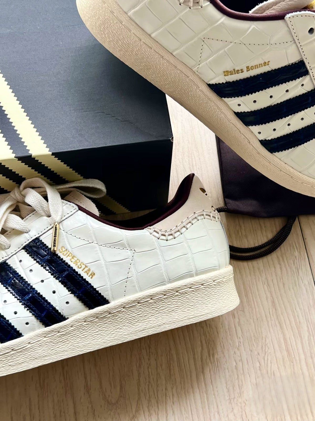 Wales Bonner × adidas Originals Superstar Wonder White JP7161 New