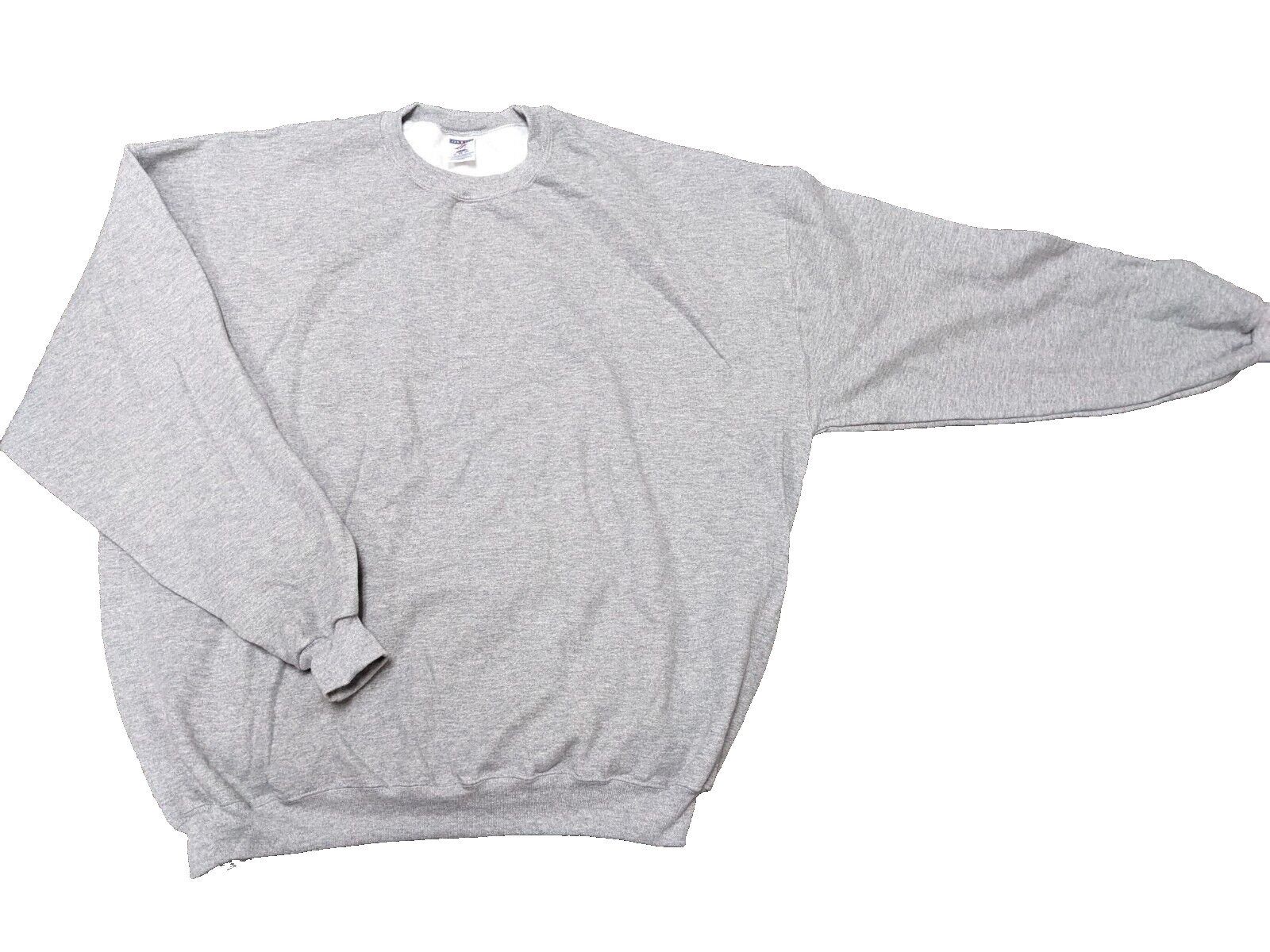 NWT NEW CREW NECK SWEATSHIRT COTTON GRAY GREY FLEECE 3X 3XL