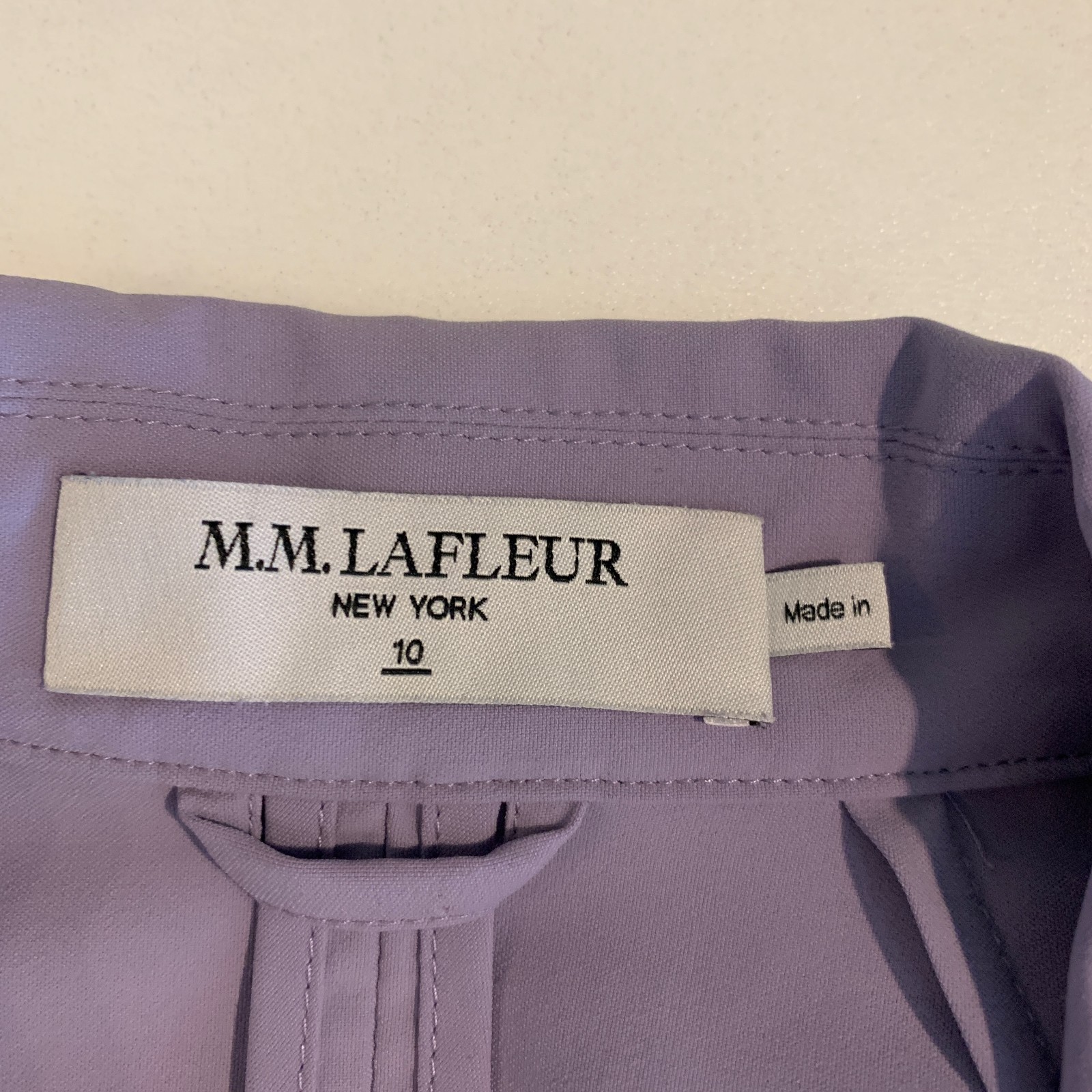 M.M.Lafleur Blazer Womens 10 Orchid Moreland Travel Machine Wash Pockets Jacket