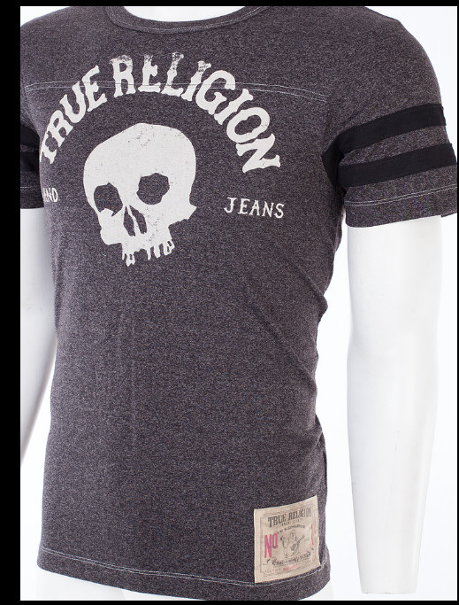 $89 TRUE RELIGION Black TRUE SKULL Short Sleeve Designer Graphic T-shirt NWT