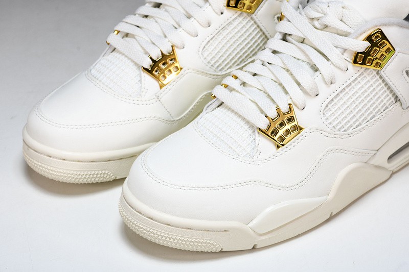 AQ9129-170 Nike Air Jordan 4 Retro Metallic Gold Size 4-13