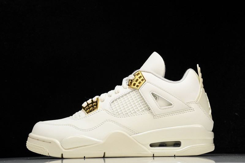 AQ9129-170 Nike Air Jordan 4 Retro Metallic Gold Size 4-13