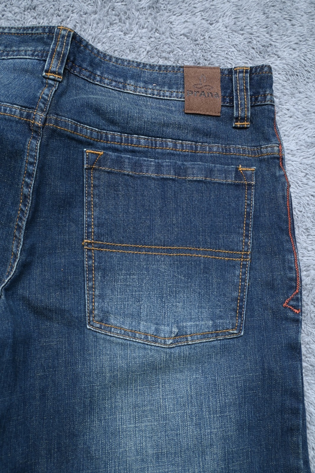 Prana Breathe 32WX32L Straight Denim Jeans 98% Cotton 2% Elastane Wash w/ Colors