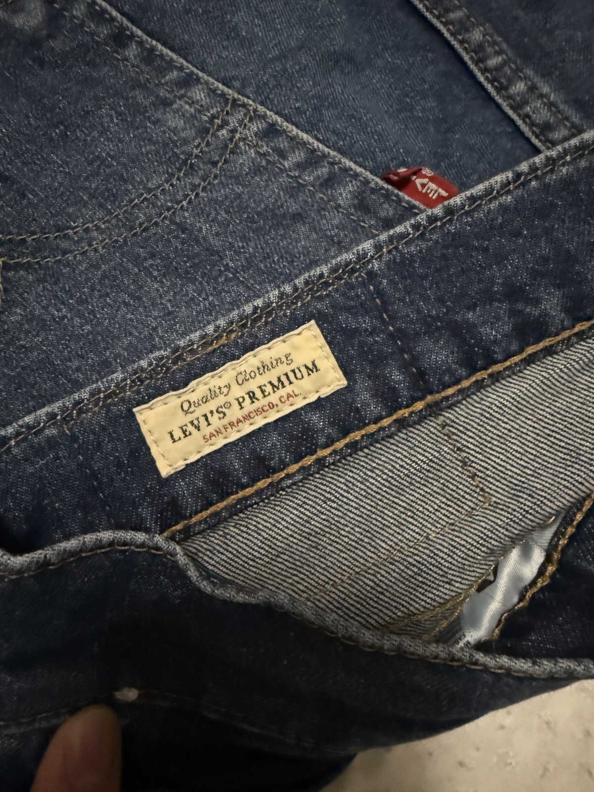 Levi’s Premium 512 Slim Taper Jeans, Men’s 34×32, Dark Wash, Excellent Condition
