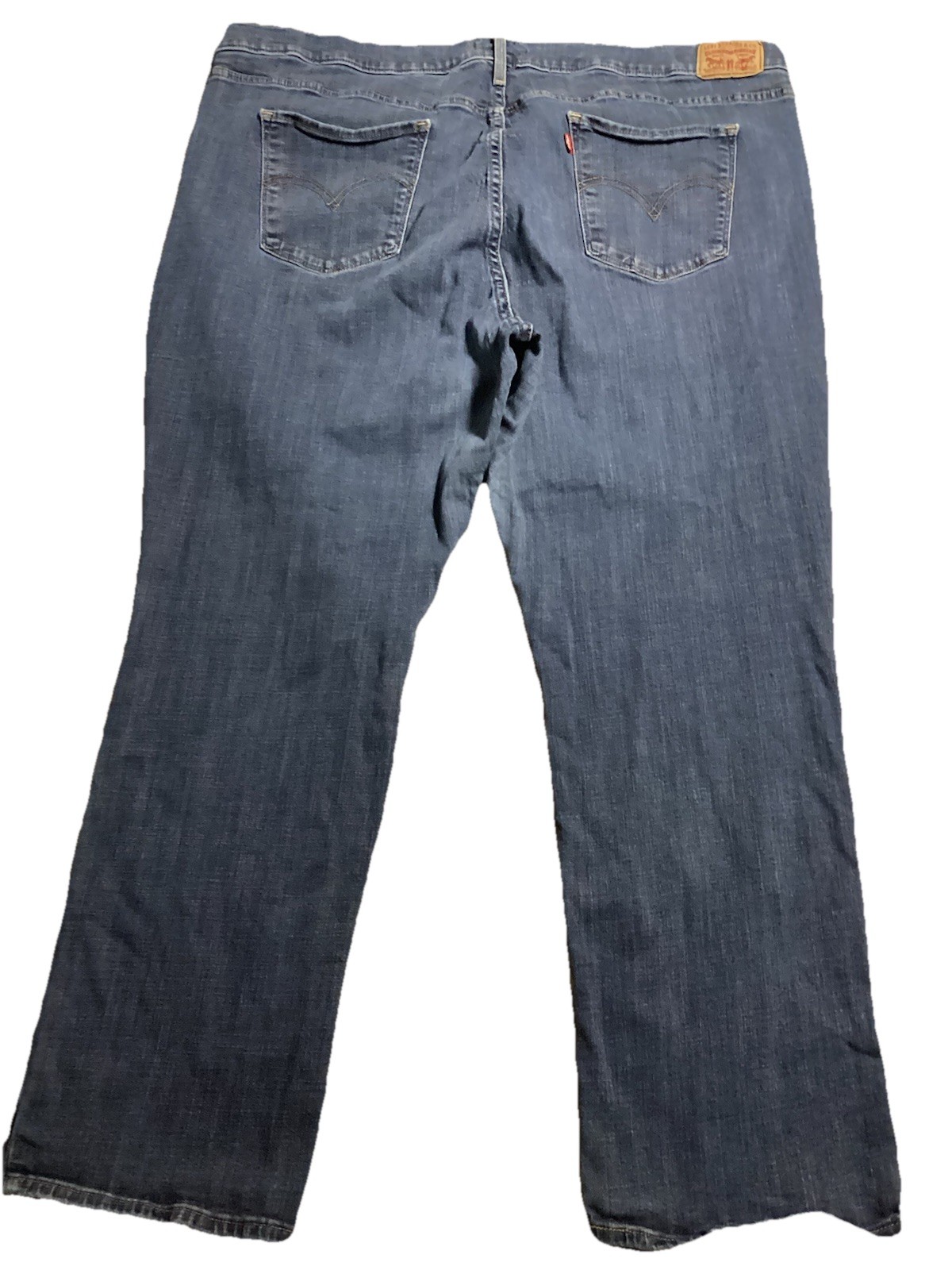 Levis Jeans Womens 26W M Blue Denim Classic Straight Leg Dark Wash