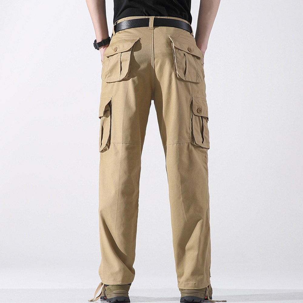 6 POCKETS Men’s Stylish Cargo Pants Tactical Trousers Casual Comfort Fit