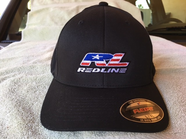 Redline BMX Logo Embroidered Flexfit Ball Cap Black, Navy or Olive S/M L/XL XXL